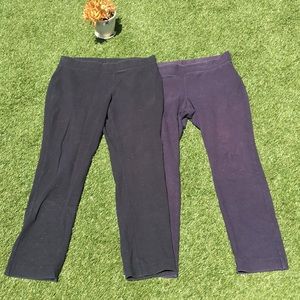 Two pair Lands End Leggings (L)
